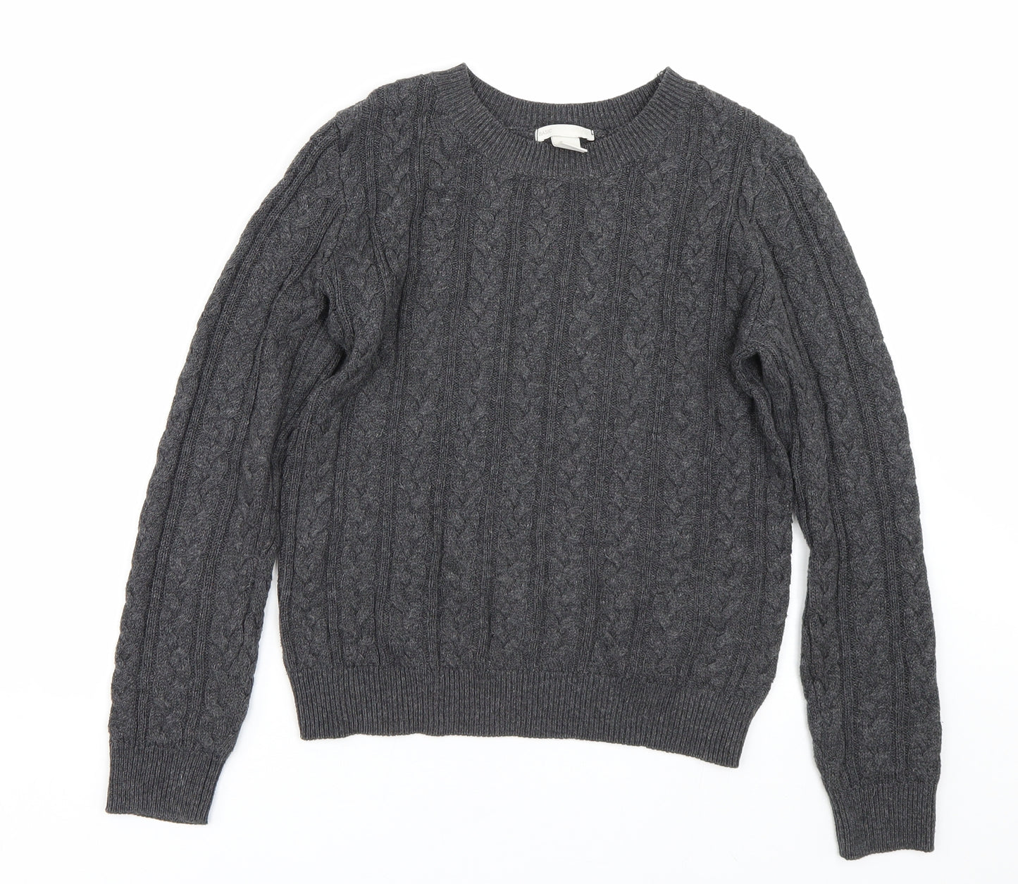 H&M Womens Grey   Pullover Jumper Size XS