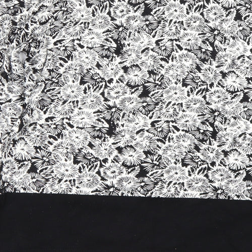 NEXT Womens Black Floral  Pullover Jumper Size 10