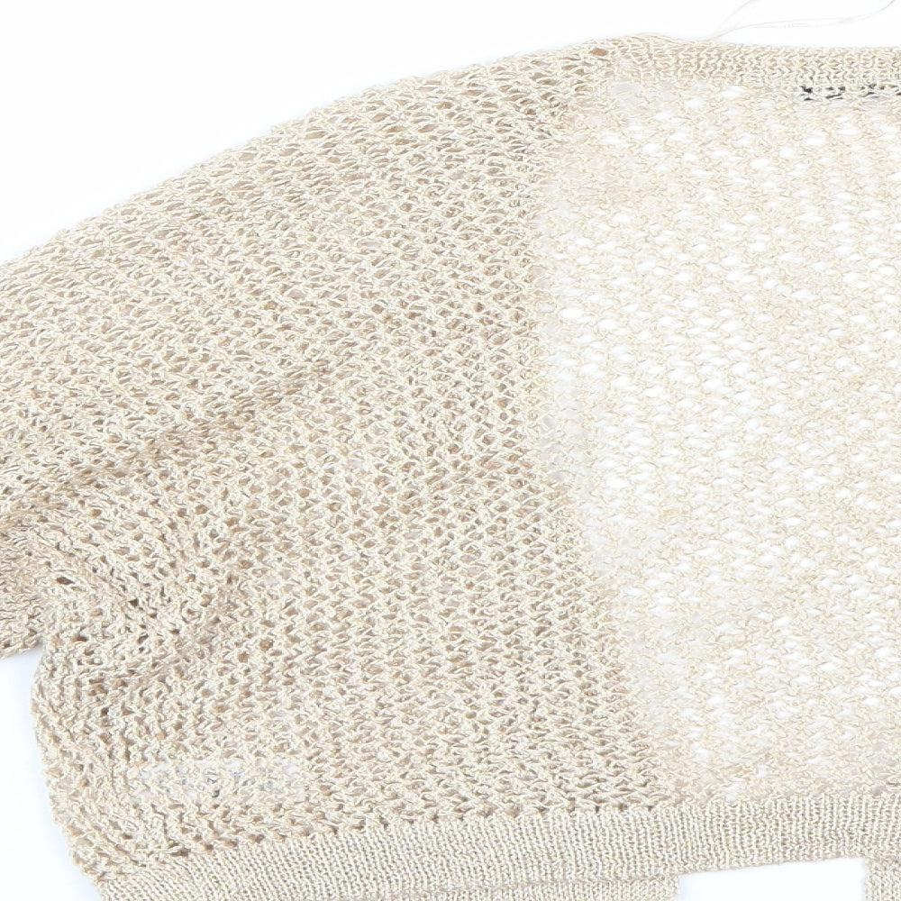 George Womens Gold   Cape Jumper Size 16
