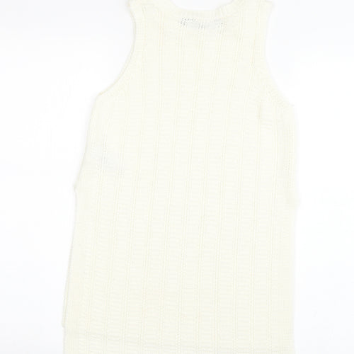 New Look Womens Beige   Basic Tank Size 8