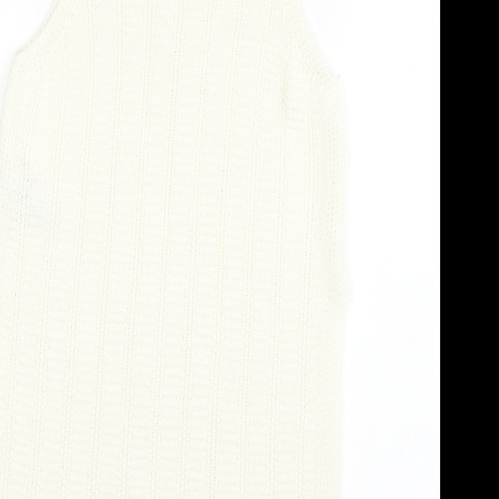 New Look Womens Beige   Basic Tank Size 8