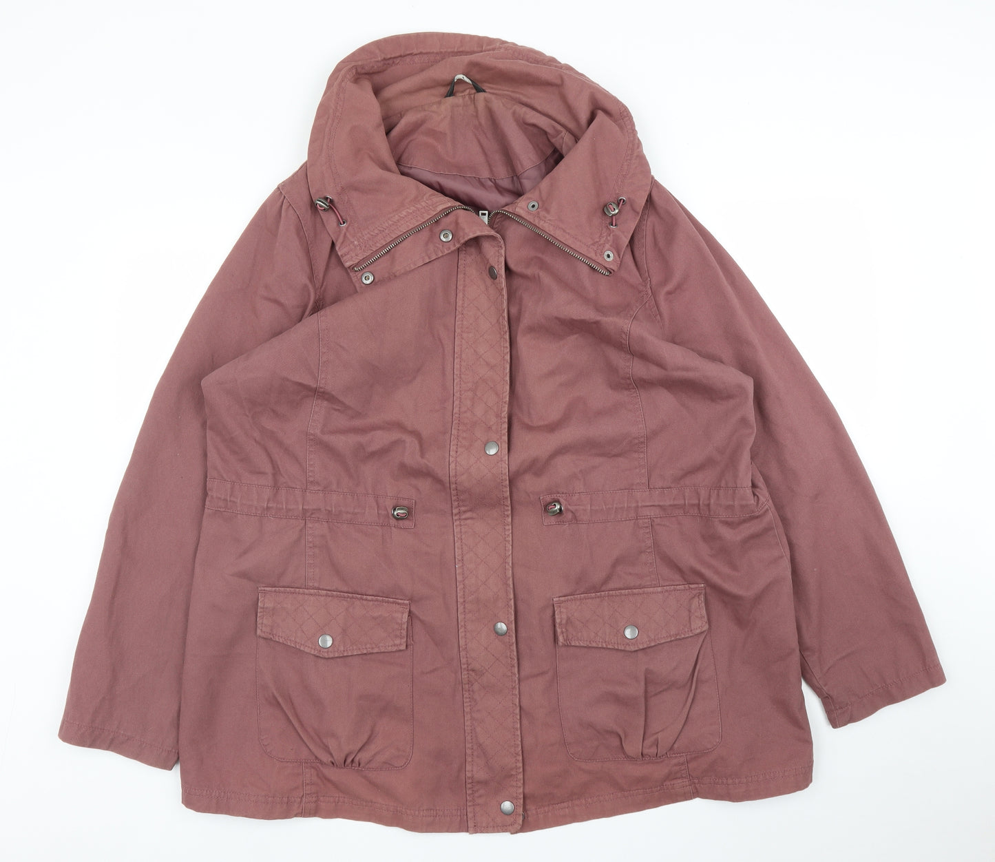 George Womens Pink   Parka Coat Size 24