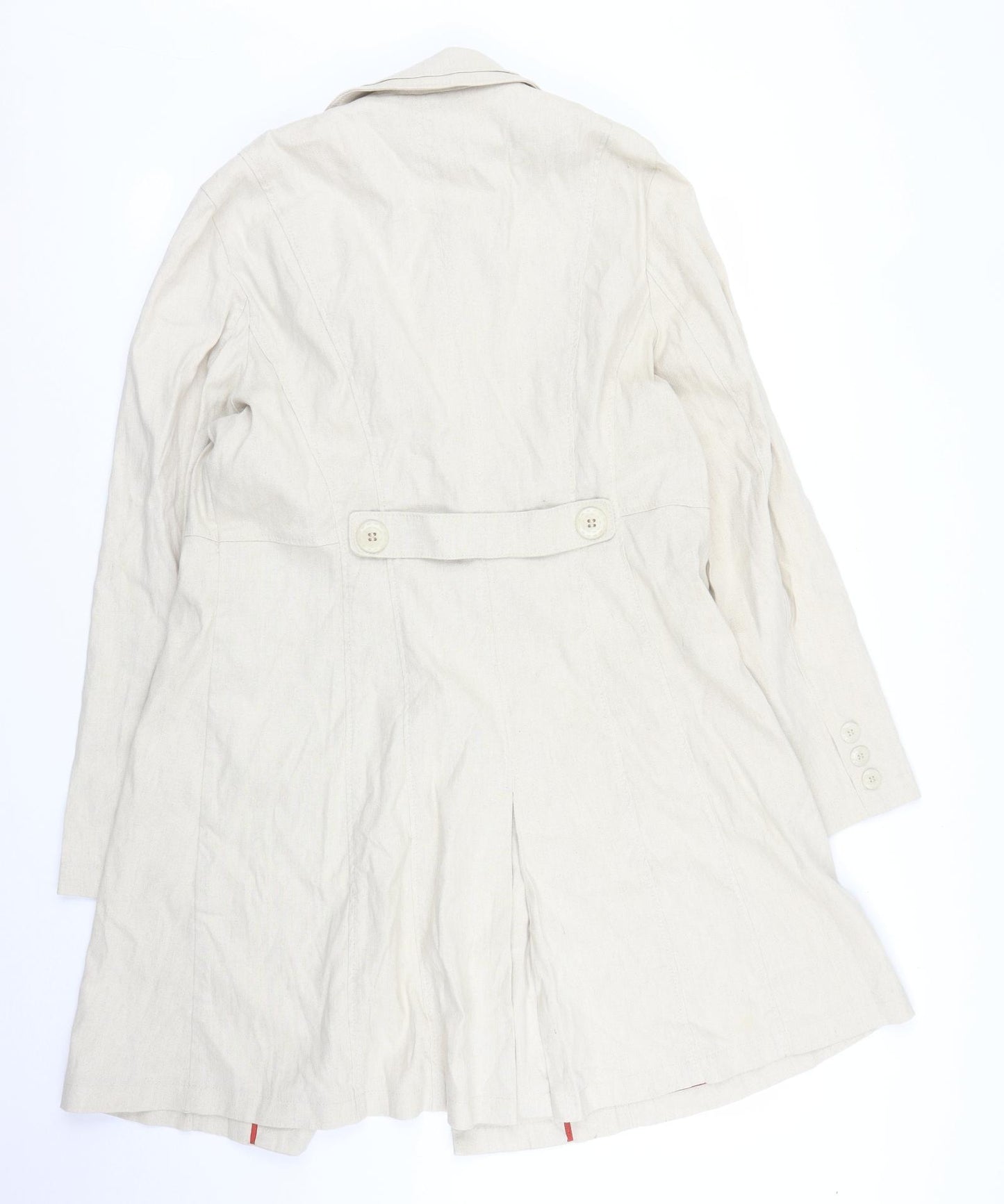 M&S Womens Beige   Trench Coat Jacket Size 18