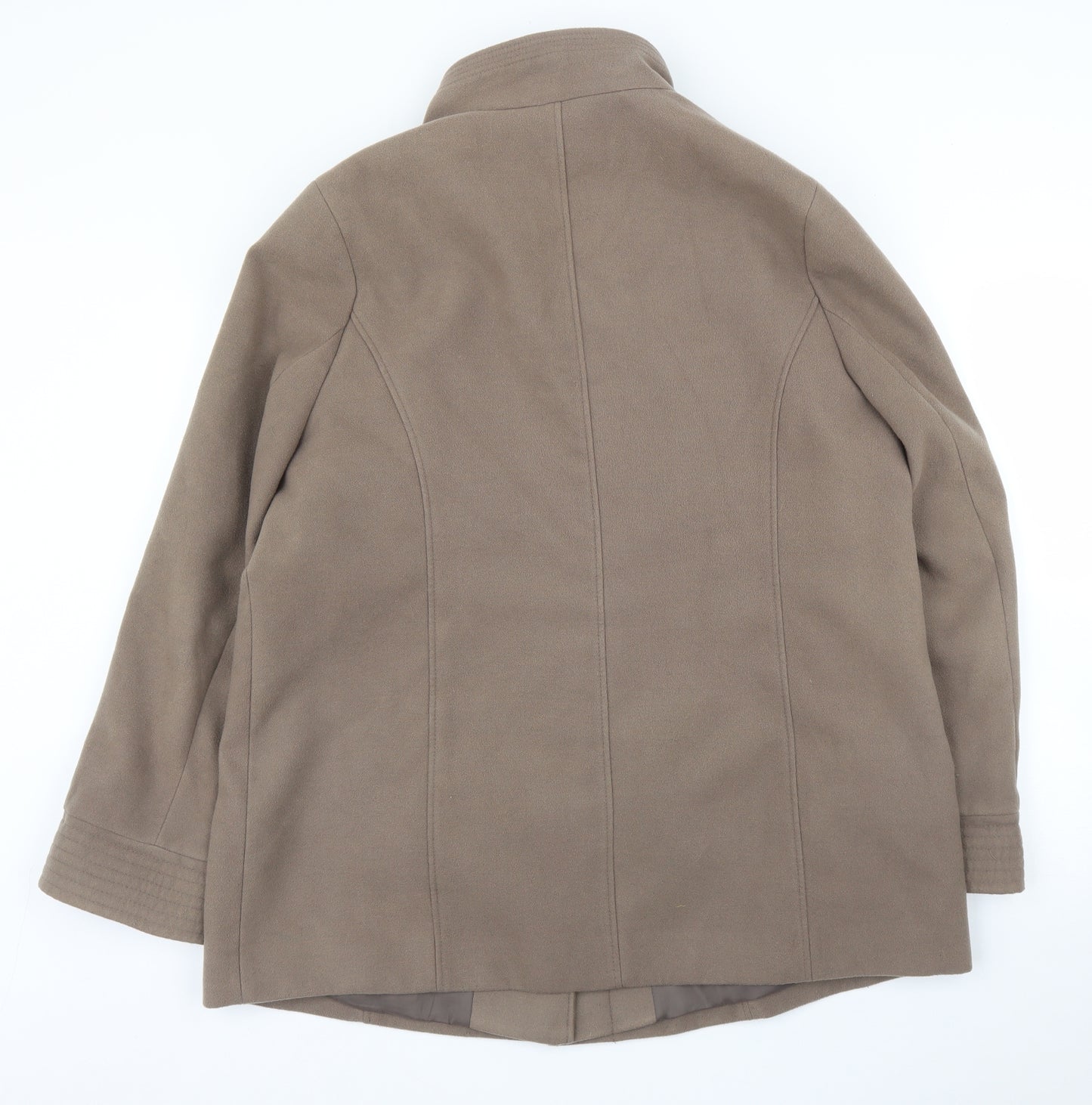 M&S Womens Brown   Overcoat Coat Size 18