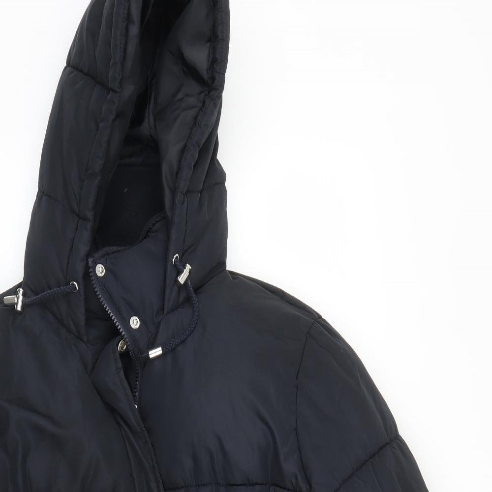 Dorothy Perkins Womens Black   Puffer Jacket Coat Size 12