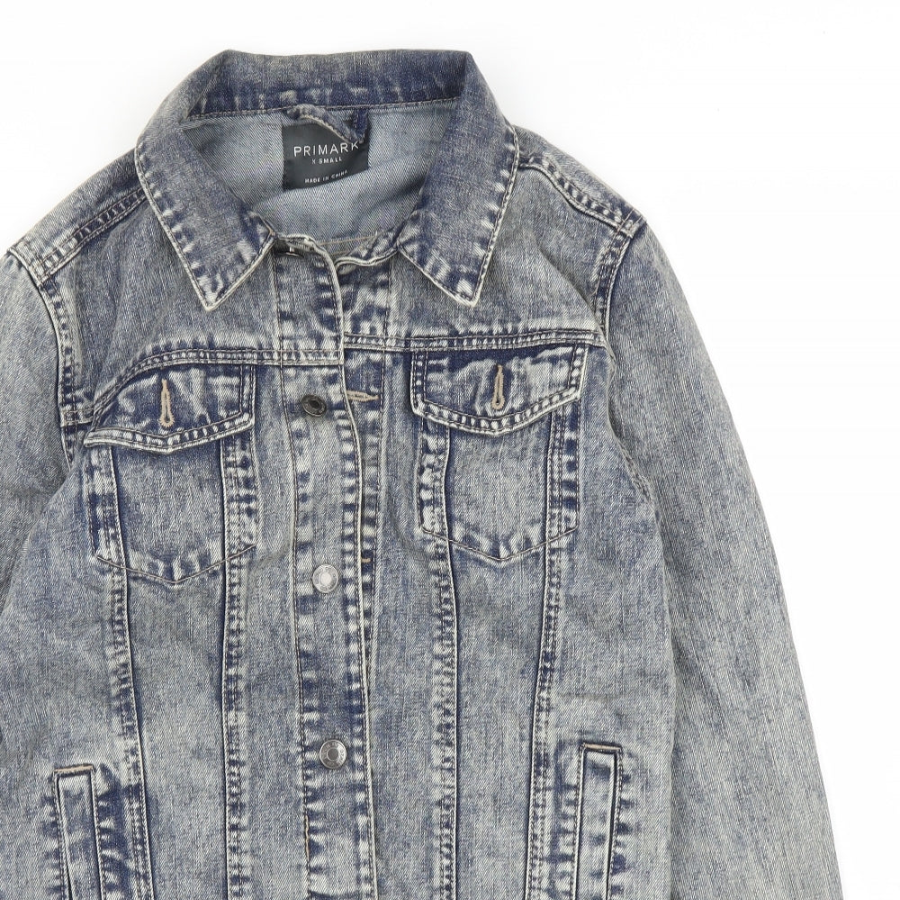 Primark Mens Blue  Denim Jacket  Size XS