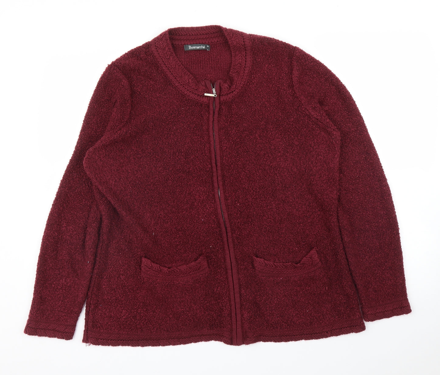 Bonmarché Womens Purple   Full Zip Jumper Size M