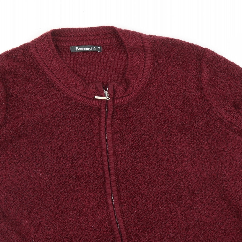 Bonmarché Womens Purple   Full Zip Jumper Size M