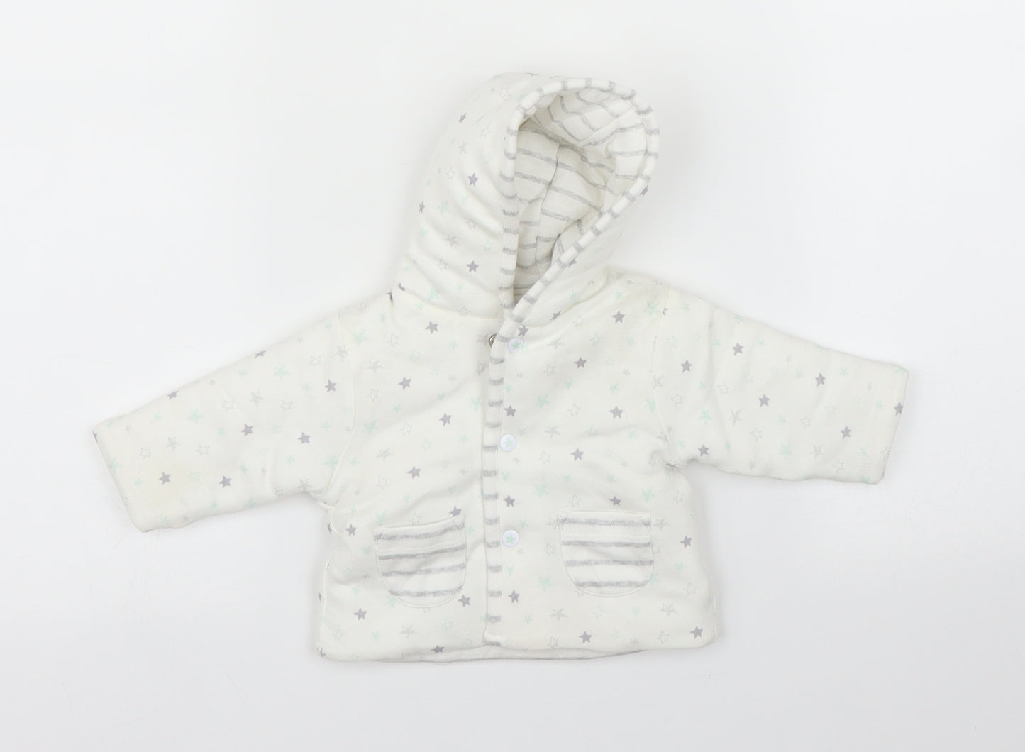 Mini Club Baby White   Overcoat Coat Size 0-3 Months