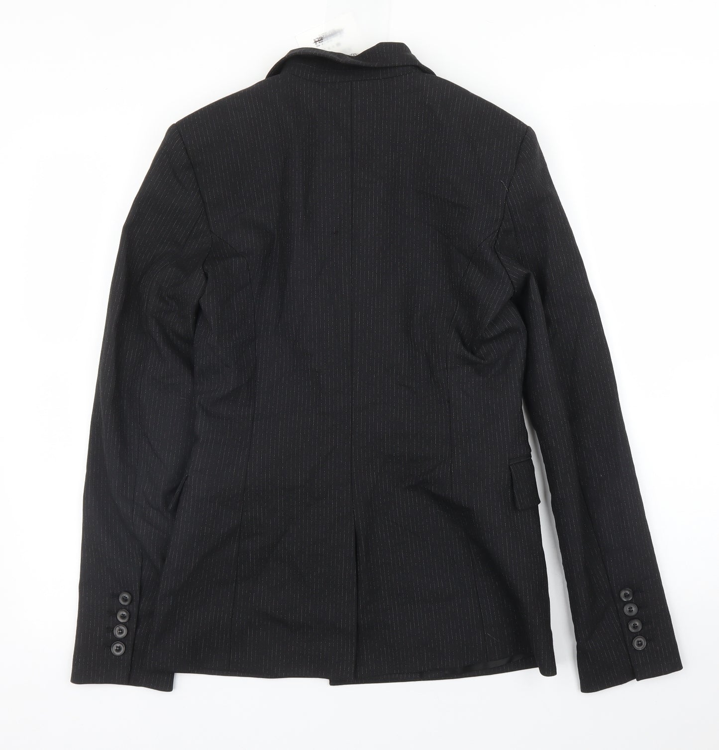 Zara Womens Black Striped  Jacket Blazer Size XS
