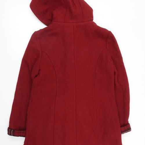 Primark Womens Red   Overcoat Coat Size 12