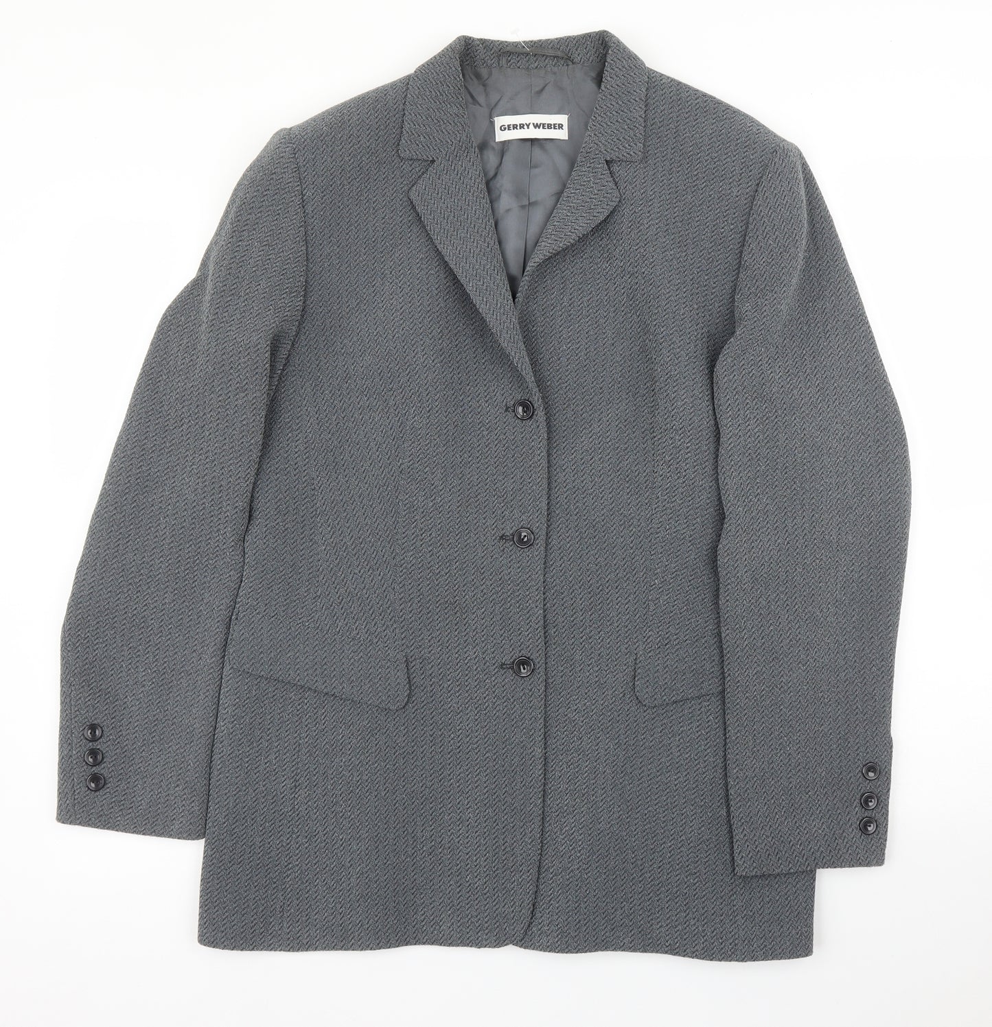 Gerry Weber Womens Grey   Jacket Blazer Size 14