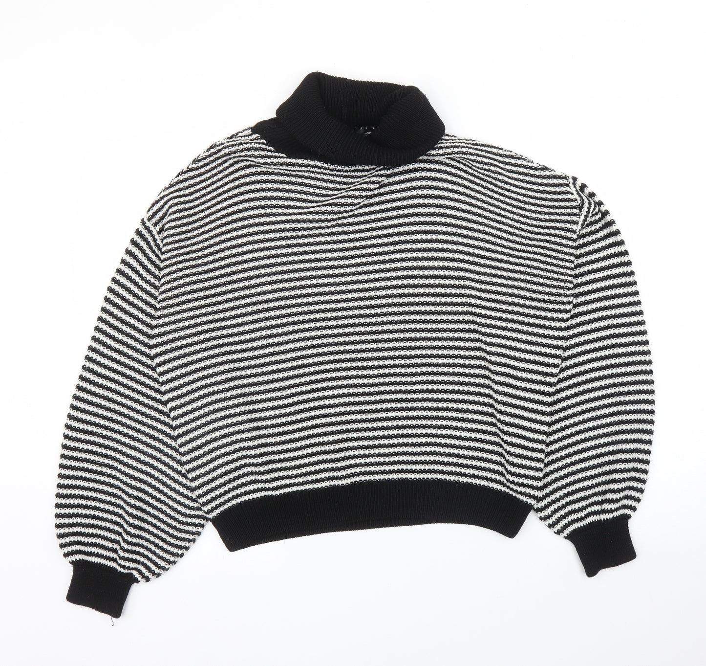 Primark Womens Black Striped  Pullover Jumper Size S