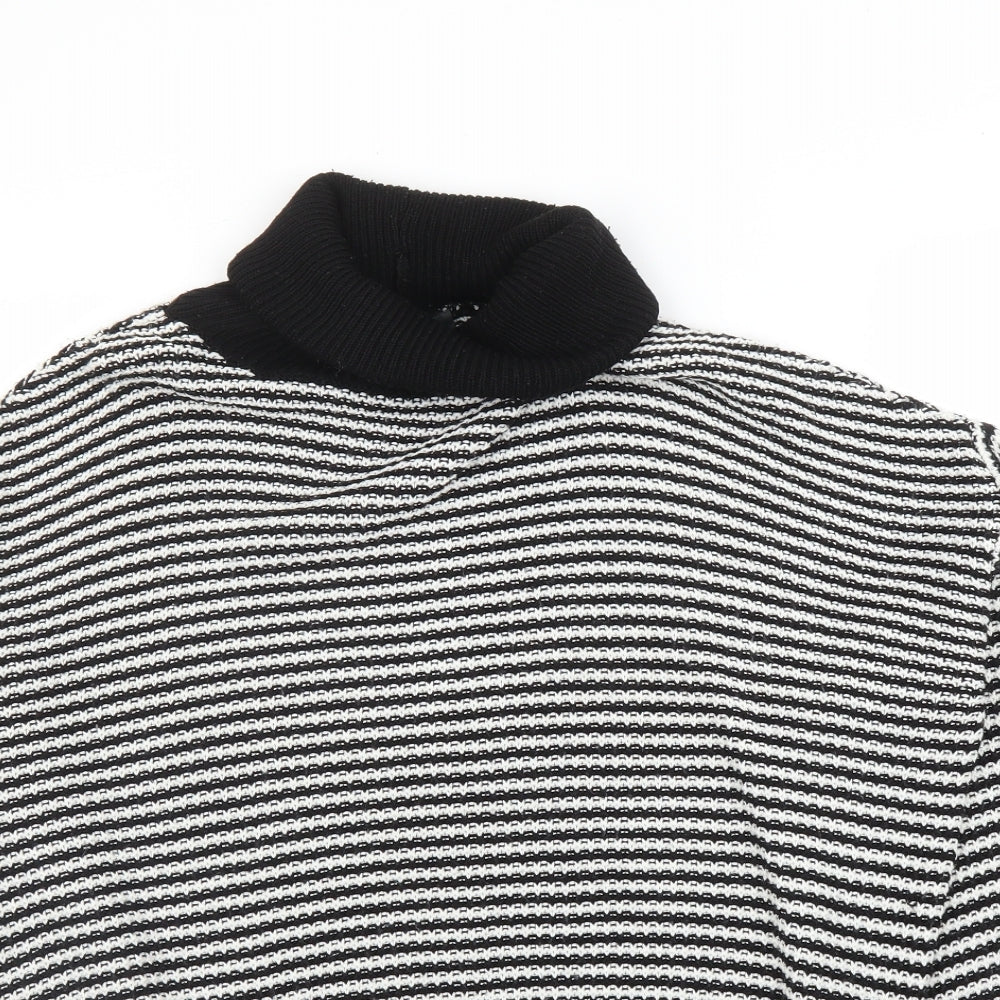 Primark Womens Black Striped  Pullover Jumper Size S