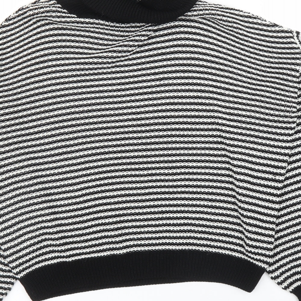 Primark Womens Black Striped  Pullover Jumper Size S