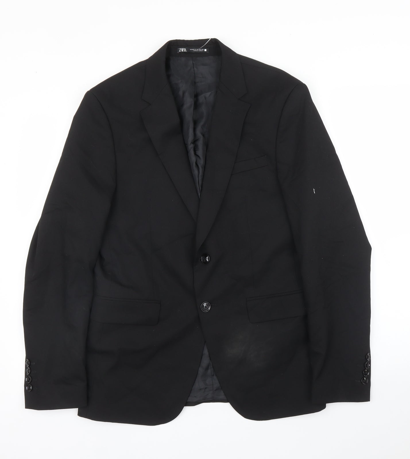 Zara Mens Black   Jacket Blazer Size 38