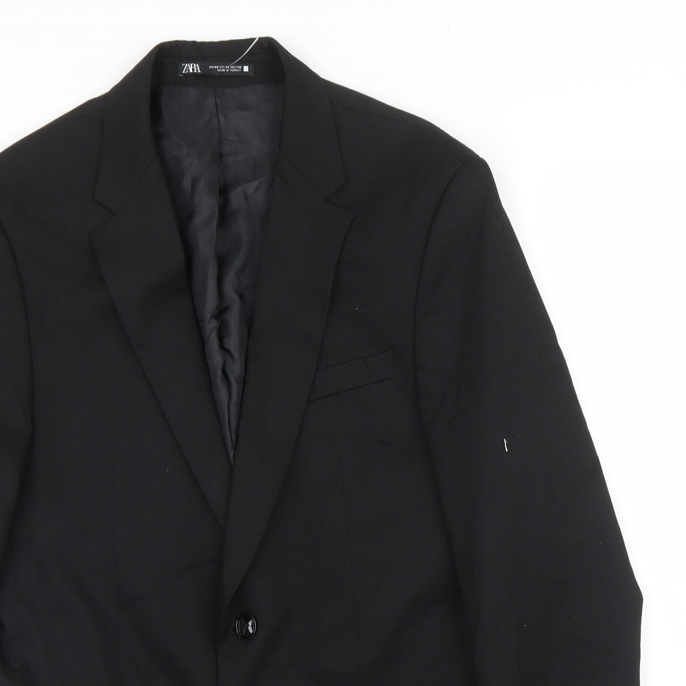 Zara Mens Black   Jacket Blazer Size 38