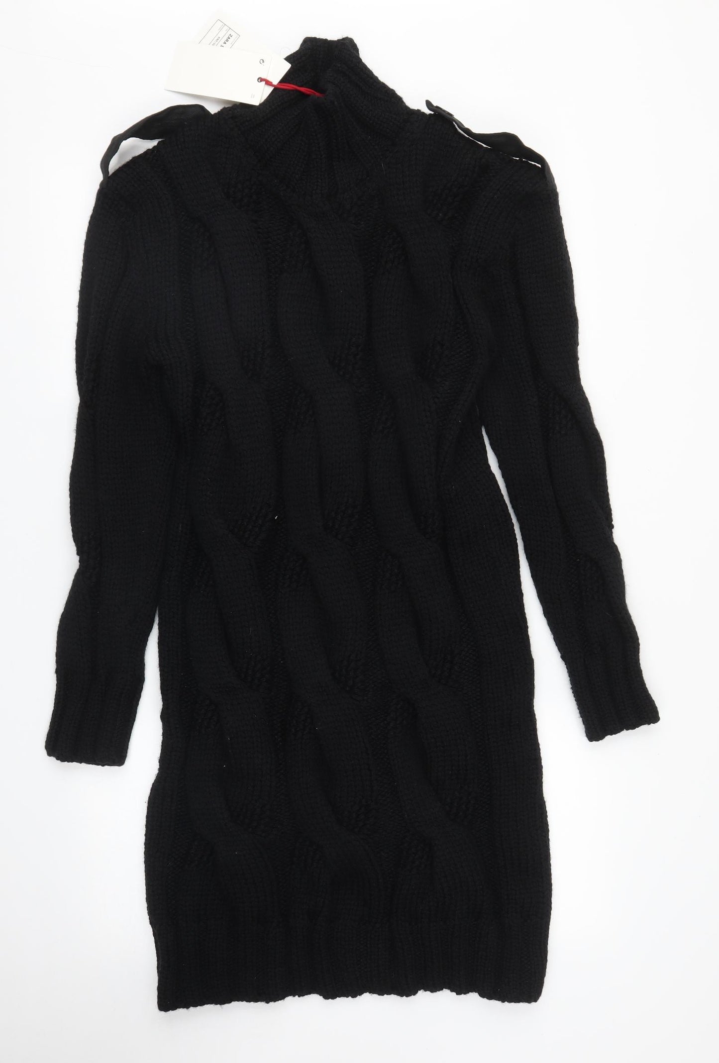 Zara Womens Black   Jumper Dress  Size L