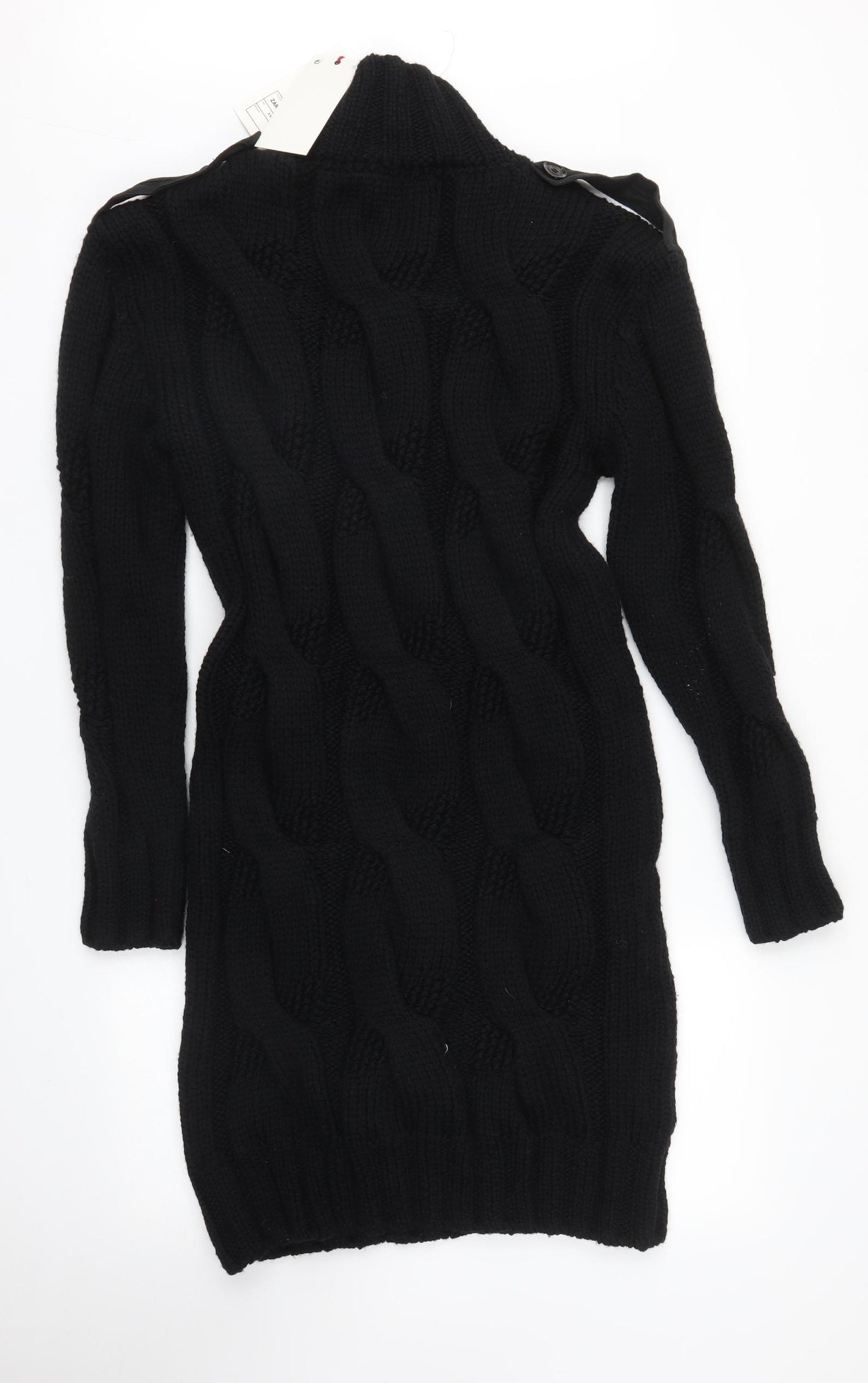 Zara Womens Black   Jumper Dress  Size L