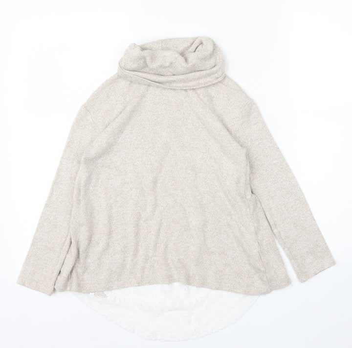 River Island Girls Beige   Pullover Jumper Size 7 Years