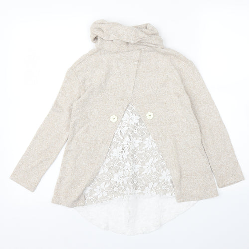 River Island Girls Beige   Pullover Jumper Size 7 Years