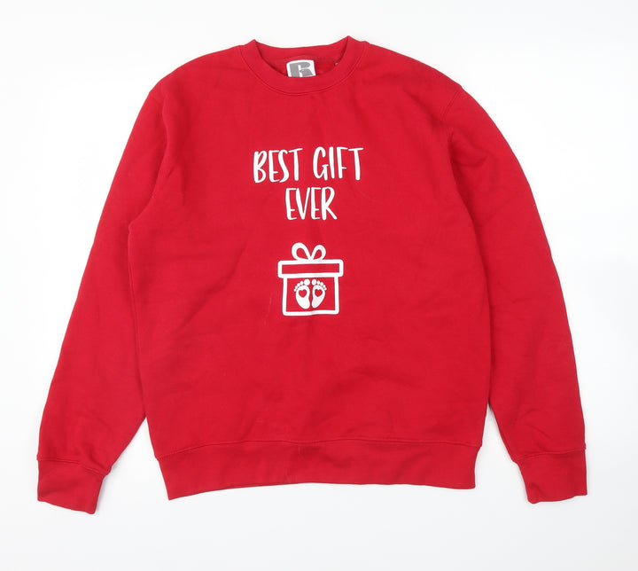 Russell Womens Red Pullover Jumper Size S