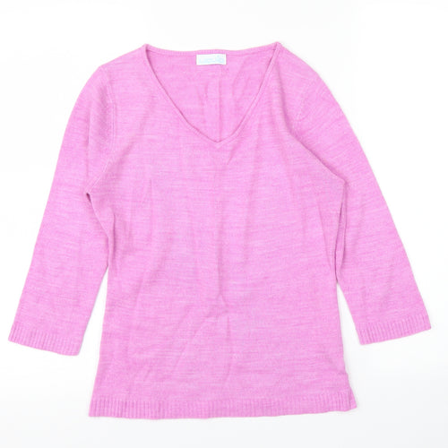Liquid Womens Purple   Basic Blouse Size S