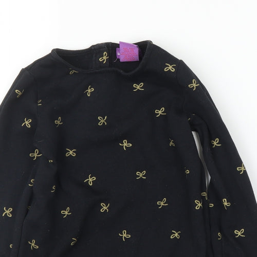 Shrinking Violet Girls Black   Tunic Jumper Size 5 Years