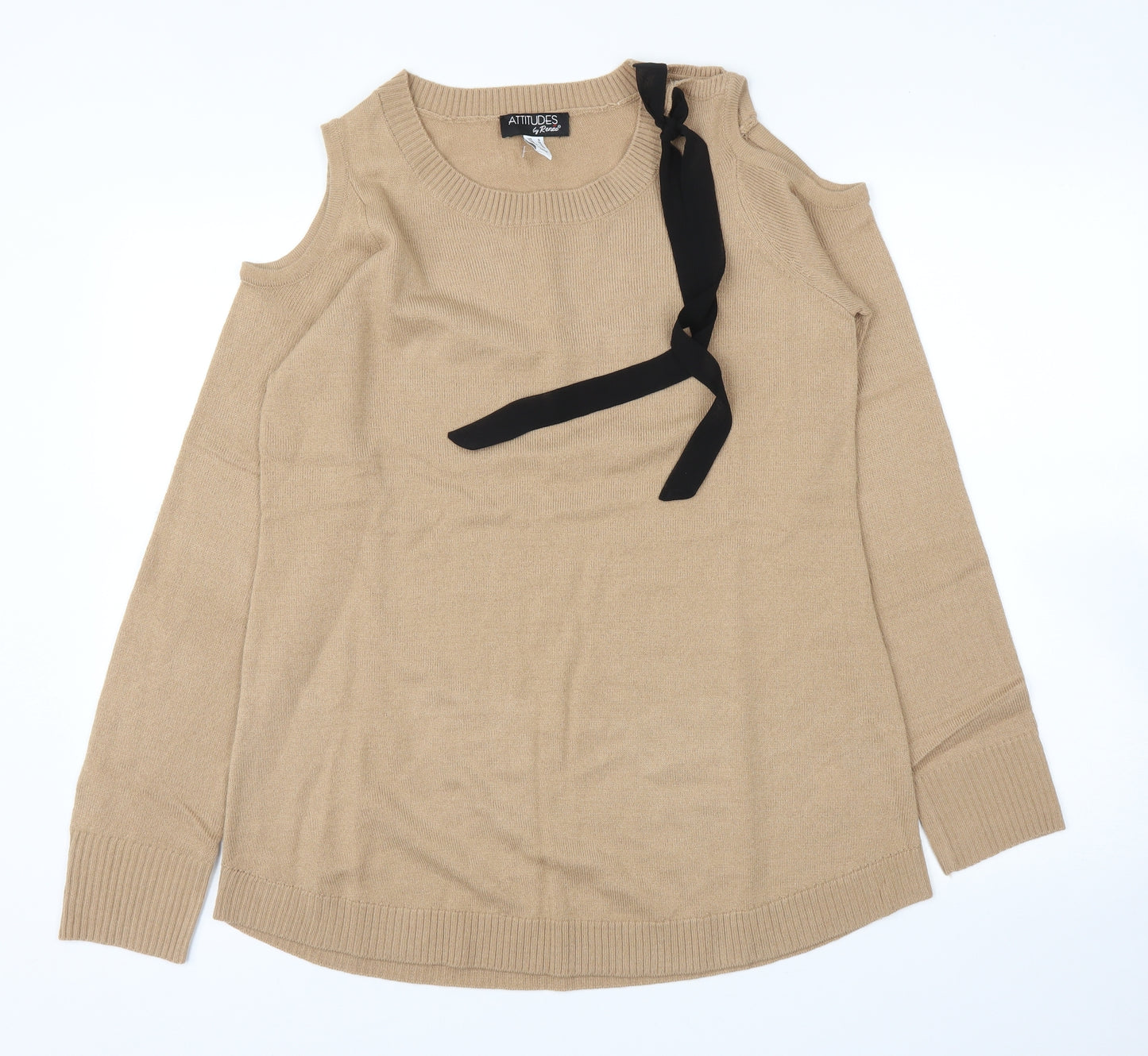 Attitudes Womens Beige   Tunic Jumper Size S