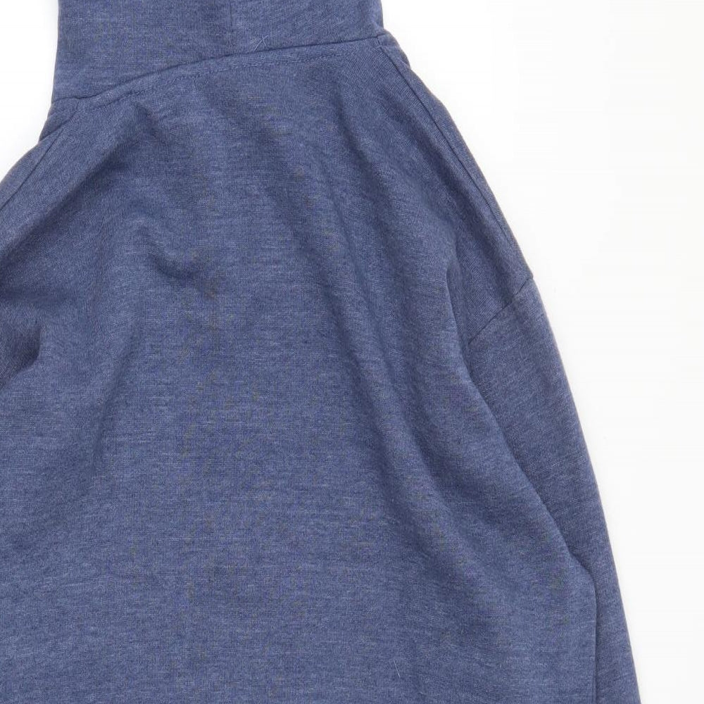 Tulipe Mens Blue   Full Zip Hoodie Size XL