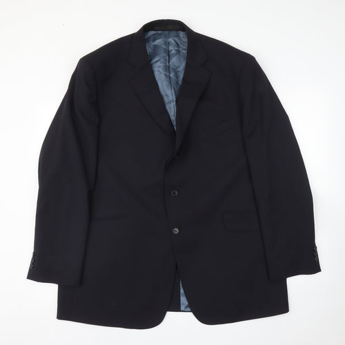 Impressions Mens Blue   Jacket Suit Jacket Size 46