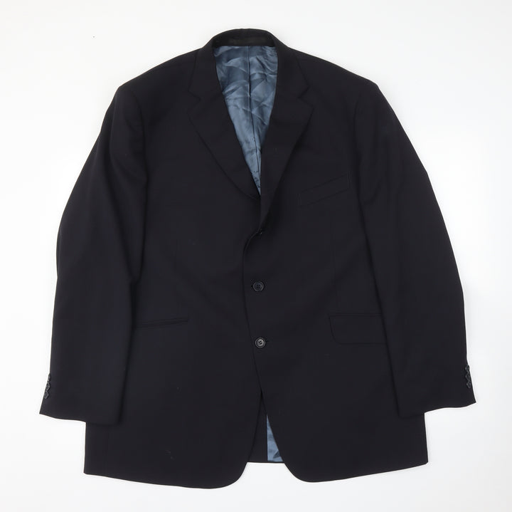 Impressions Mens Blue   Jacket Suit Jacket Size 46