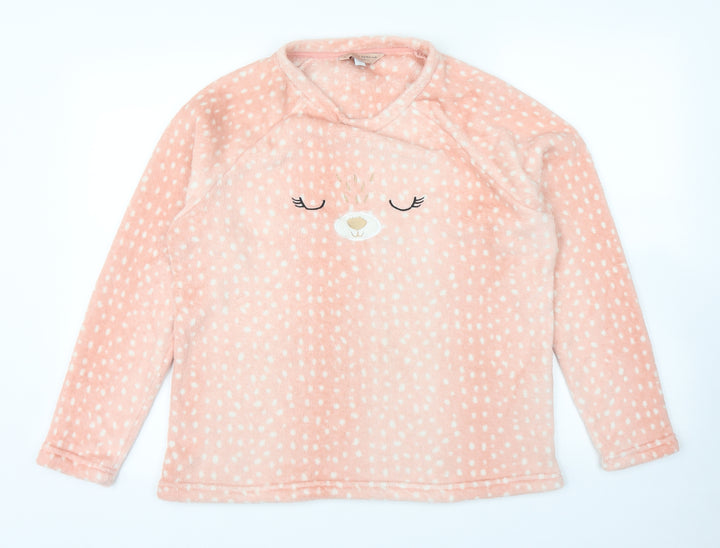 Dorothy Perkins Womens Pink Polka Dot  Pullover Jumper Size M  - PJ top