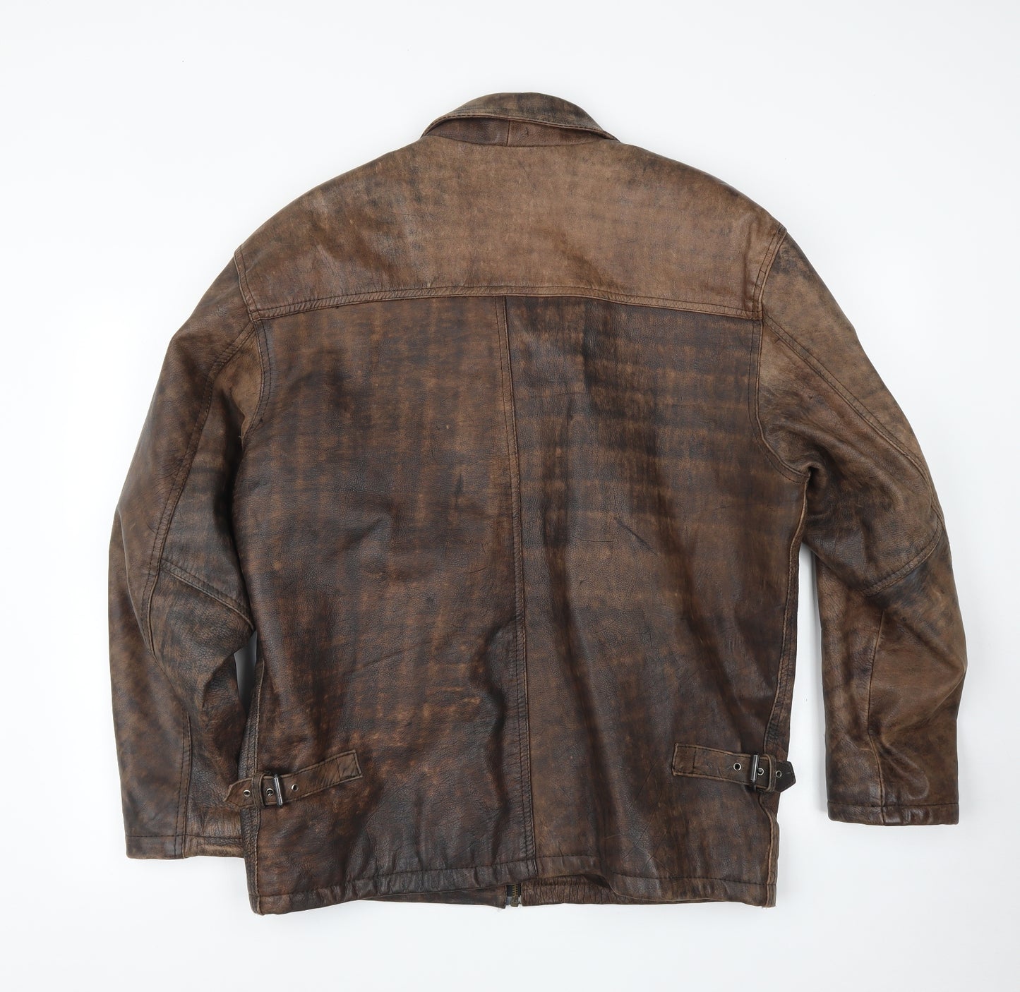 Akaso Mens Brown   Biker Coat Size M