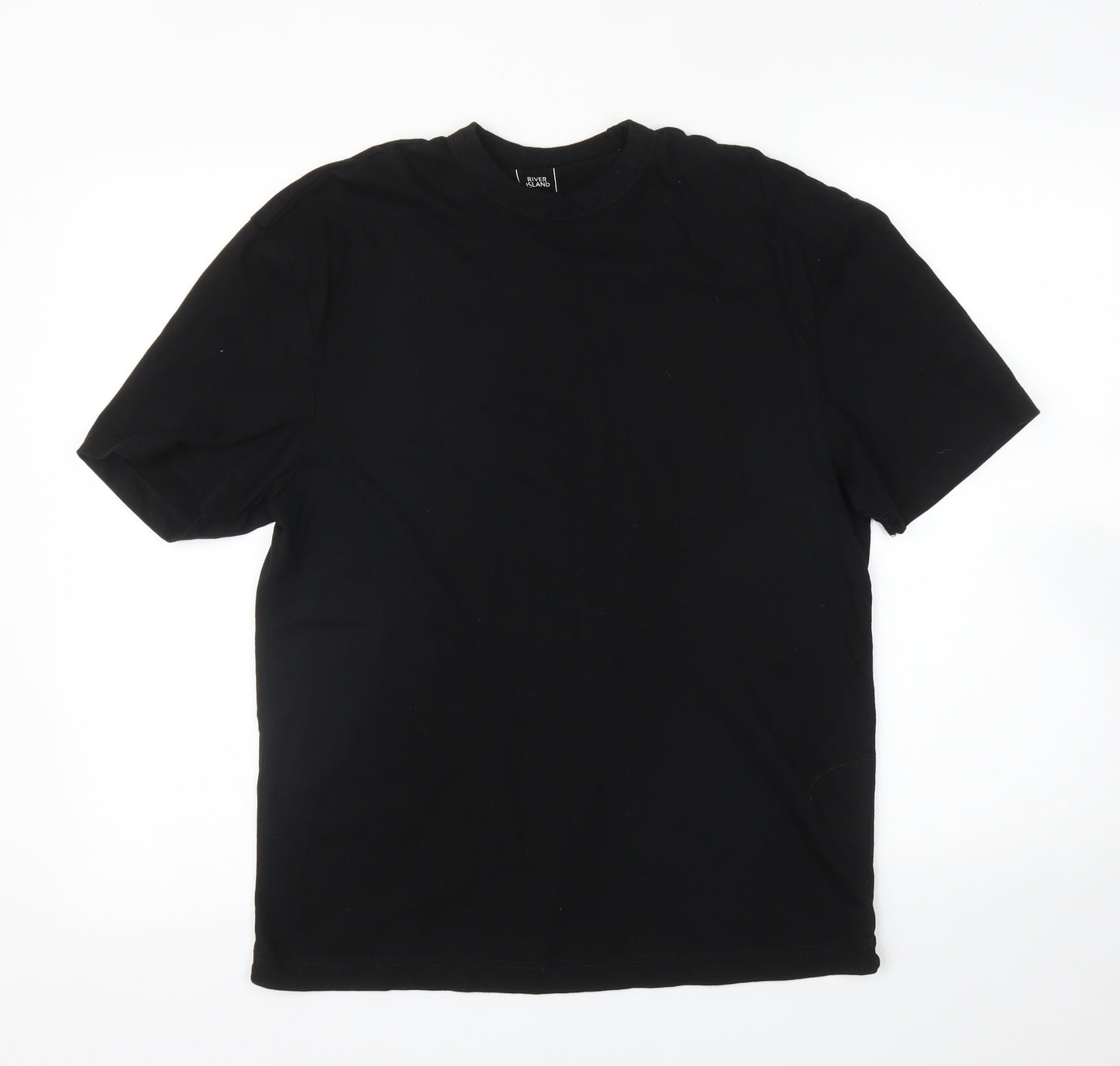 River Island Mens Black    T-Shirt Size S