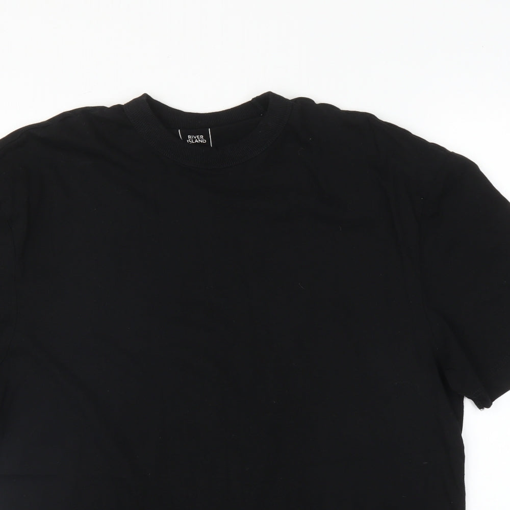 River Island Mens Black    T-Shirt Size S