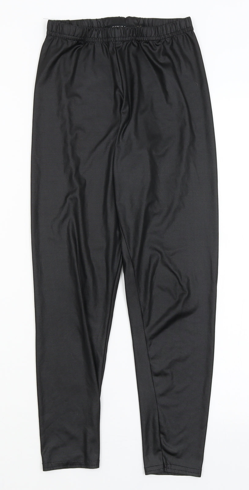 I SAW IT FIRST Womens Black   Capri Leggings Size 10 L23.5 in