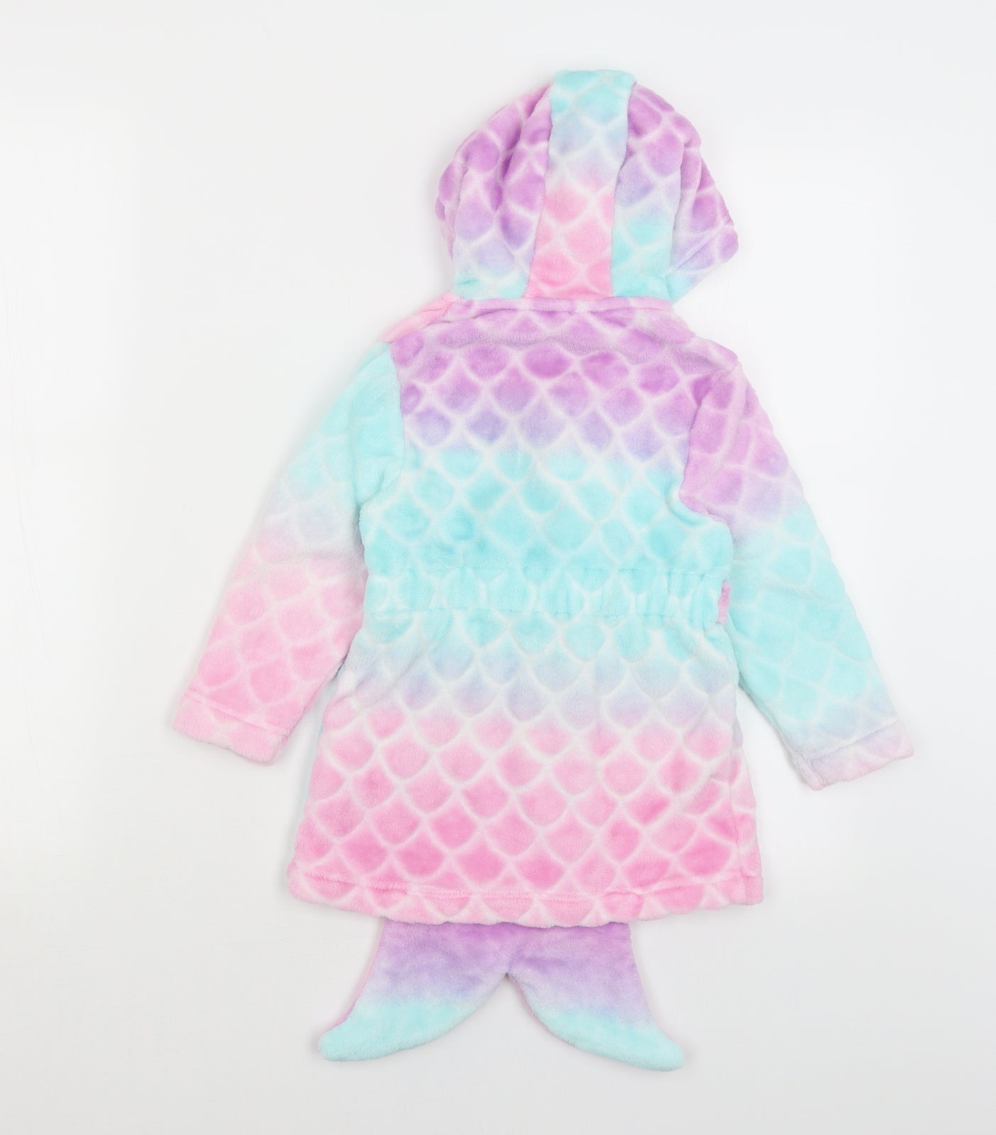 Matalan Girls Blue Solid  Kimono Gown Size 2-3 Years  - Mermaid