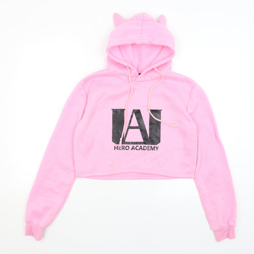 Preworn Womens Pink   Pullover Hoodie Size L  - Hero Acadamy