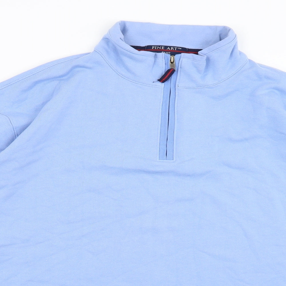 Fine Art Mens Blue   Pullover Jumper Size XL