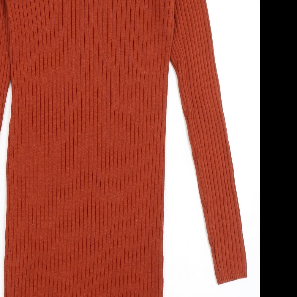 New Look Womens Brown   T-Shirt Dress  Size 12