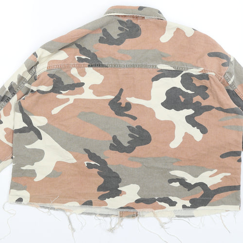 Topshop Womens Brown Camouflage  Jacket  Size 12