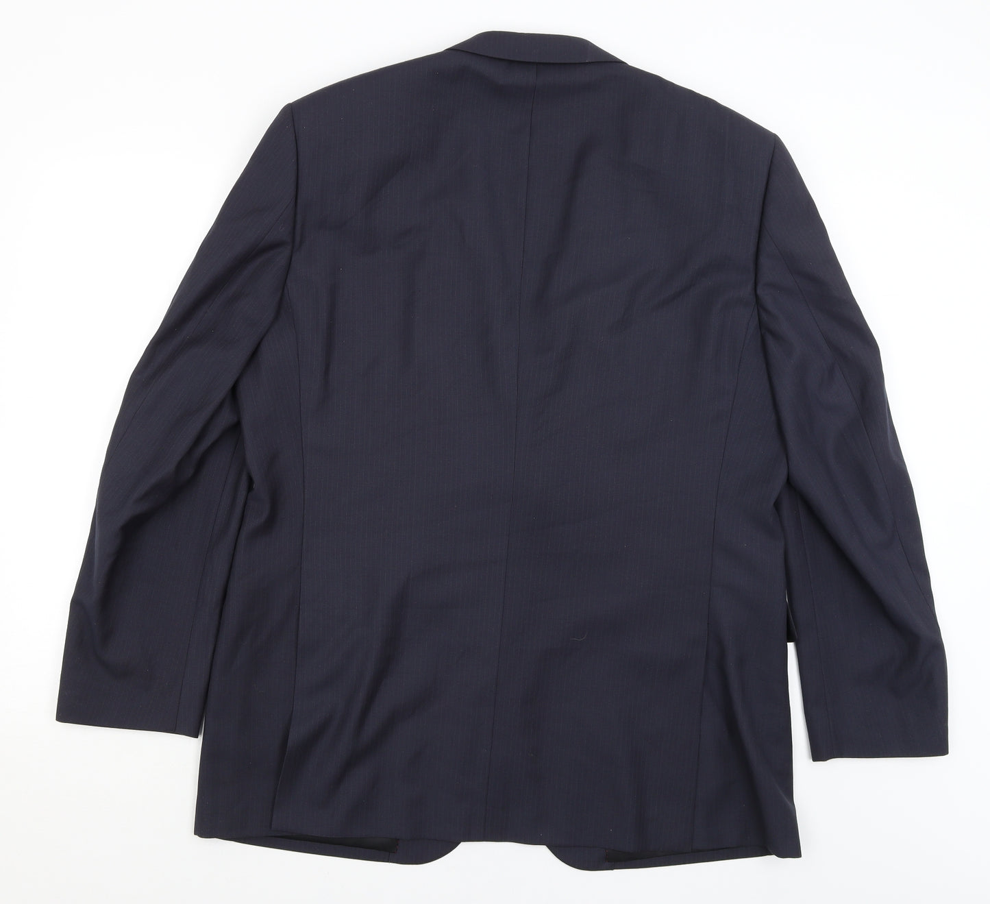 Greenwoods Mens Blue Striped  Jacket Blazer Size XL