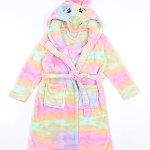 Nifty Kids Girls Multicoloured Solid  Kimono Gown Size 10 Years  - Unicorn