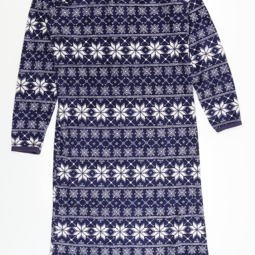 Preworn Womens Blue Geometric  Top Nightshirt Size 10