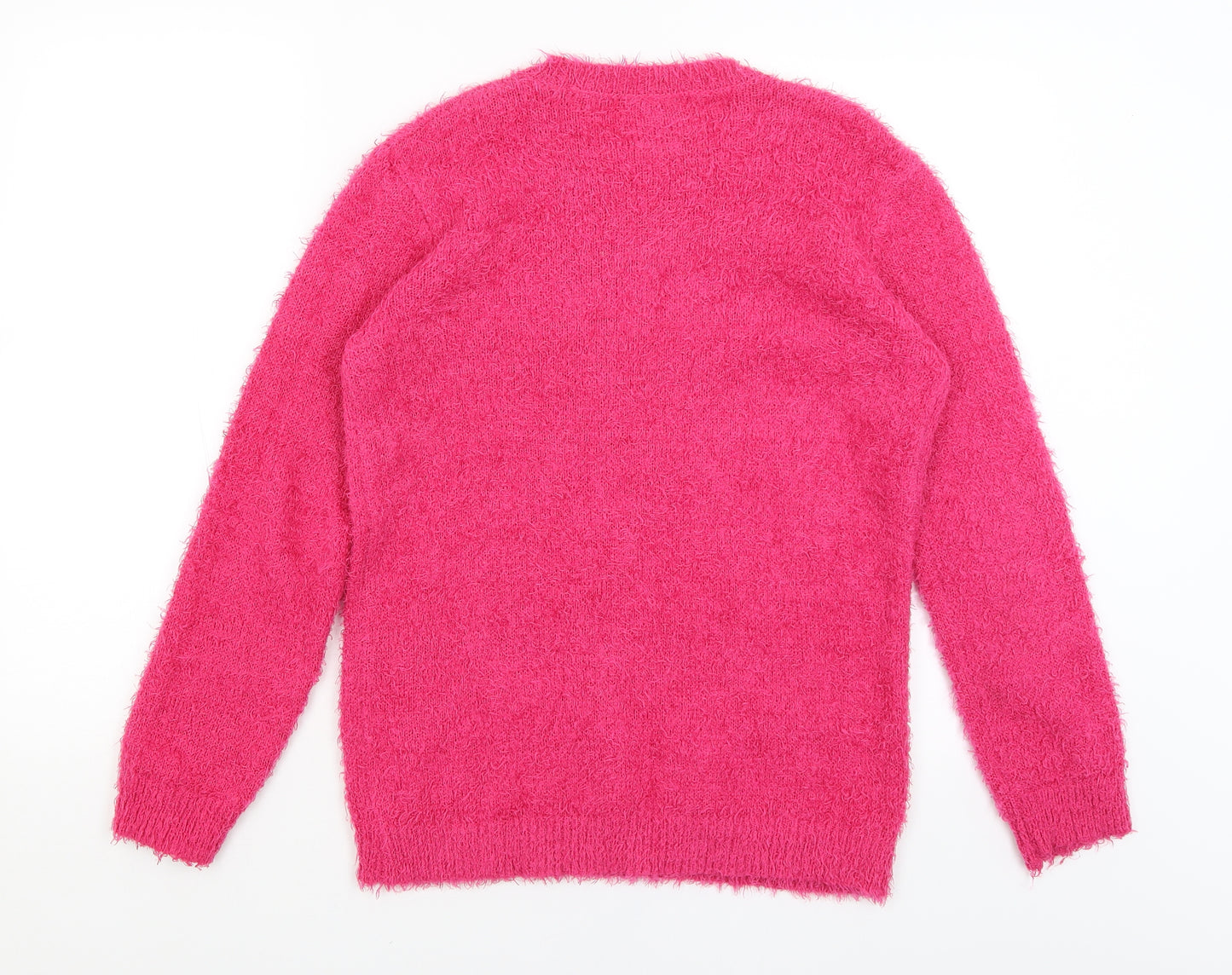 George Girls Pink   Pullover Jumper Size 12-13 Years  - Unicorn
