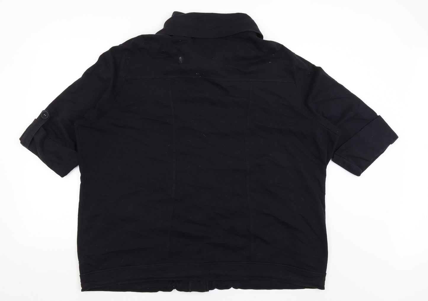 Rogers & Rogers Womens Black   Cardigan Jumper Size 28