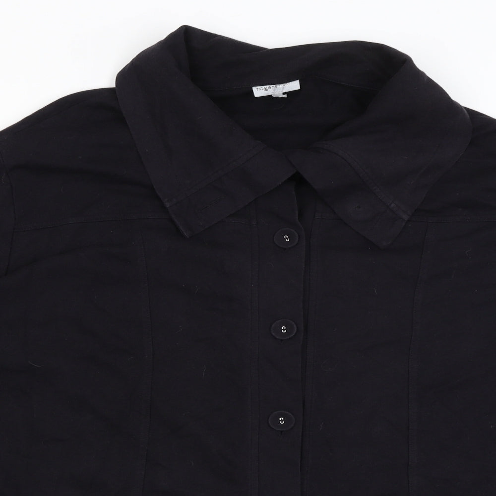 Rogers & Rogers Womens Black   Cardigan Jumper Size 28