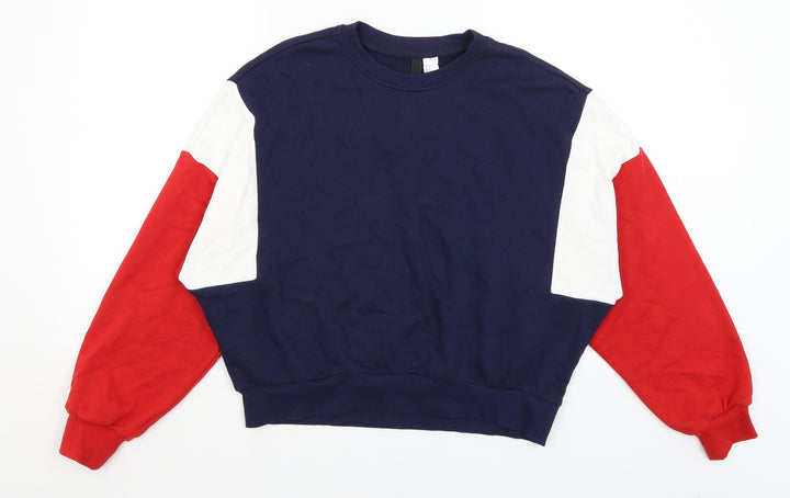 Divided Womens Blue   Pullover Jumper Size M