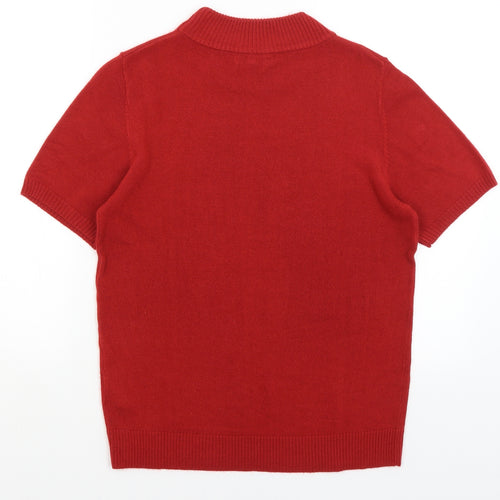 Damart Womens Red   Basic T-Shirt Size 14